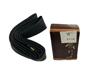 Cycle Tube 16 X 2.40 Schrader Valve 16T Bicycle Inner Tube Long Valve 50MM Compatibility with 16 X 2.35/2.40 Tyre Size
