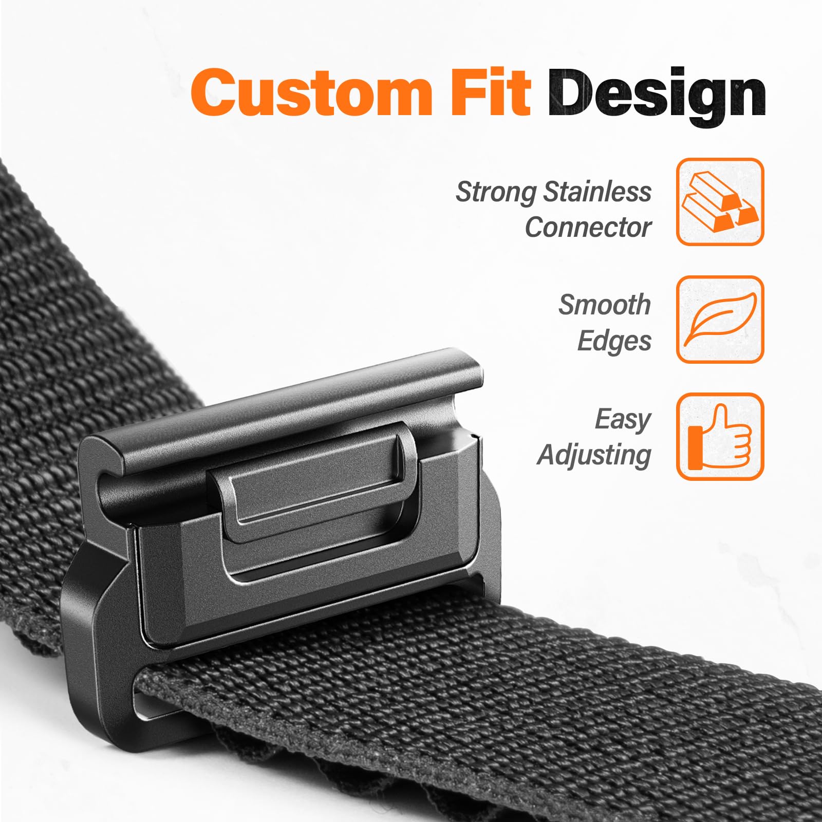 Alpine Loop Nylon Watch Band Compatible with Garmin Fenix 5/6/7/8 47mm, Quickfit 22mm Rugged Watch Bands for Garmin Epix Gen 2/Fenix 8 Pro 47mm/7 Pro/6 Pro/5 Plus/Forerunner 935/S62(Black)