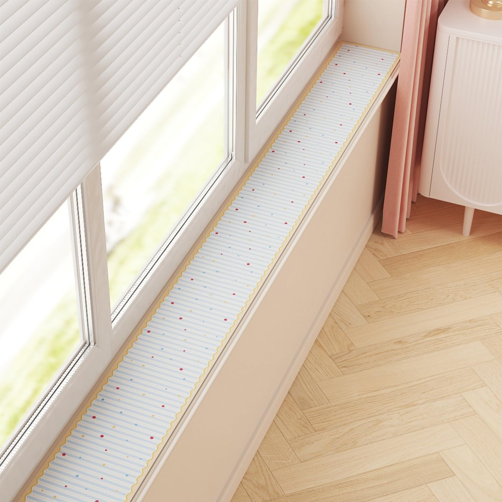 Tapis d'appui de fenêtre en PU étanche pour éviter taches et rayures meuble