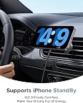 UGREEN MagSafe Chargeur de montage de voiture, chargeur de voiture sans fil magnétique Qi2 25W Chargeur rapide, 17 Un aimant fort, Air Évent, LED Lumières, porte-téléphone magnétique pour voiture iPhone 17 16 15 14 13 12