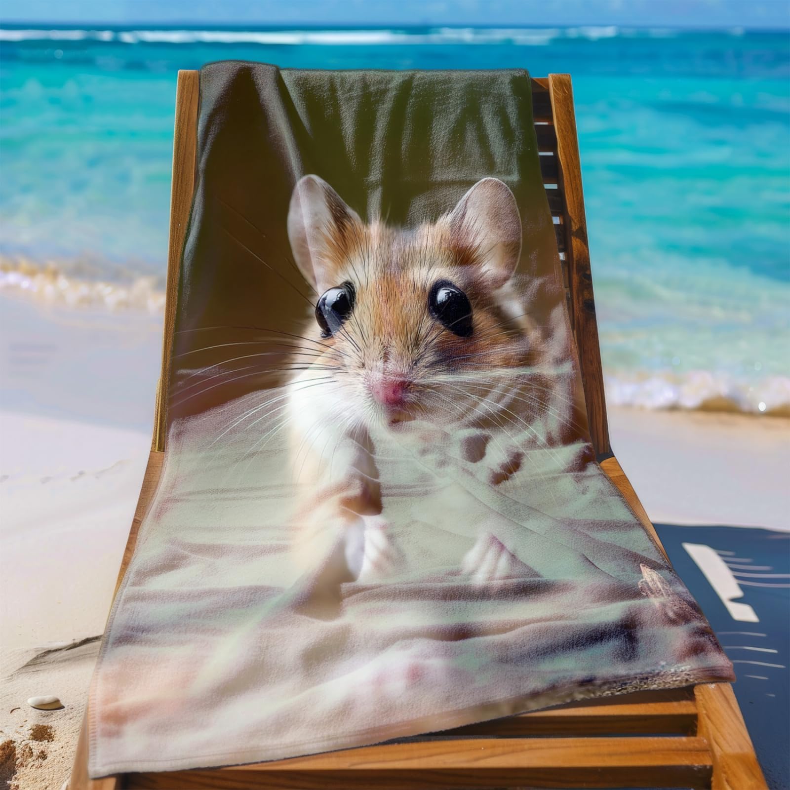 Générique Serviette de Plage 90X180 Animaux Bruns