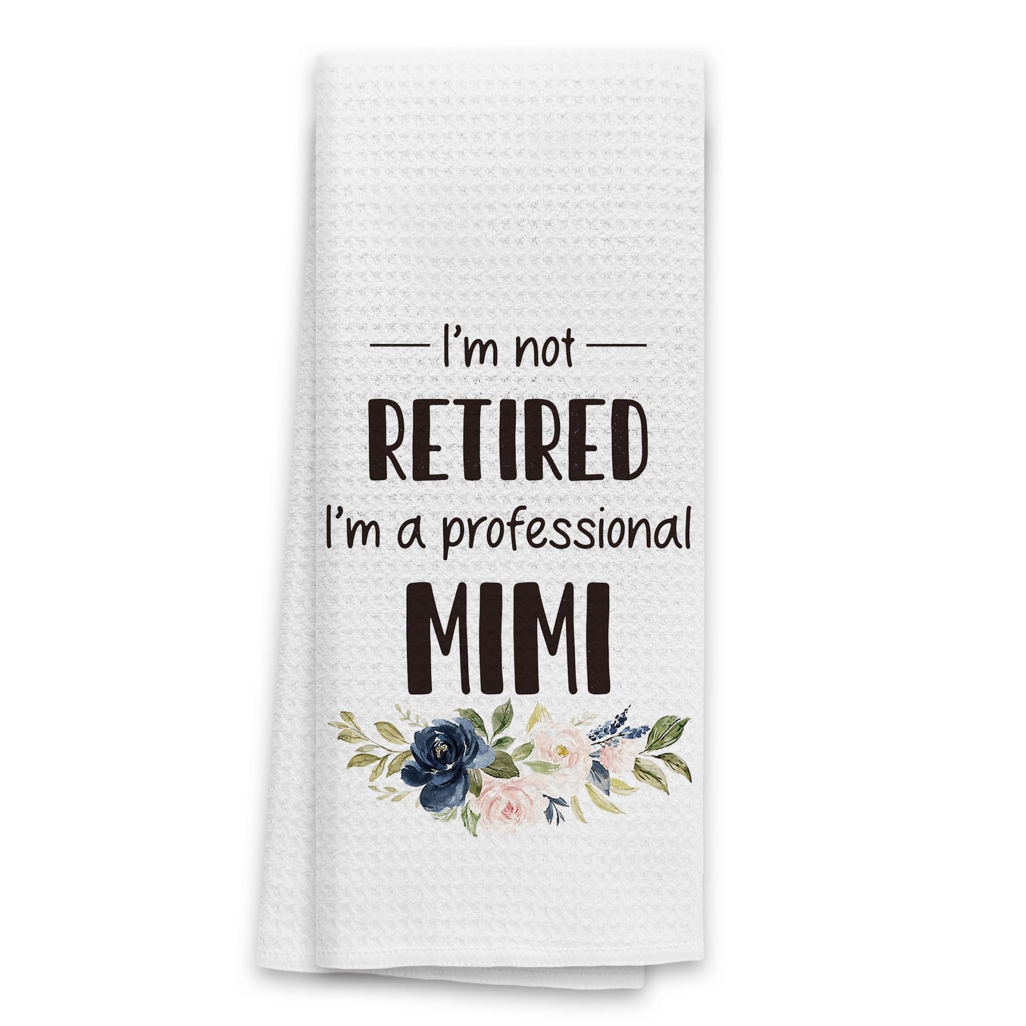TNUW Mimi Gifts Kitchen Towels, 16x24In, Grandma Gift from Grandkids, Professional Hand Tea Towels for Kitchen & Bathroom Decor