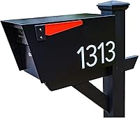 Vista 10 de Discovered Designs Número de buzón de acrílico 3D individual de alta calidad, autoadhesivo, de larga duración, resistente a la intemperie, fabricado