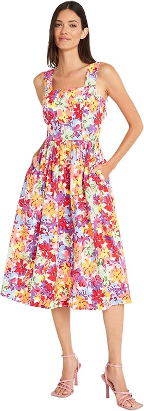 Women's Dresses Sleeveless Shoulder Strap Dress with Full Skirt