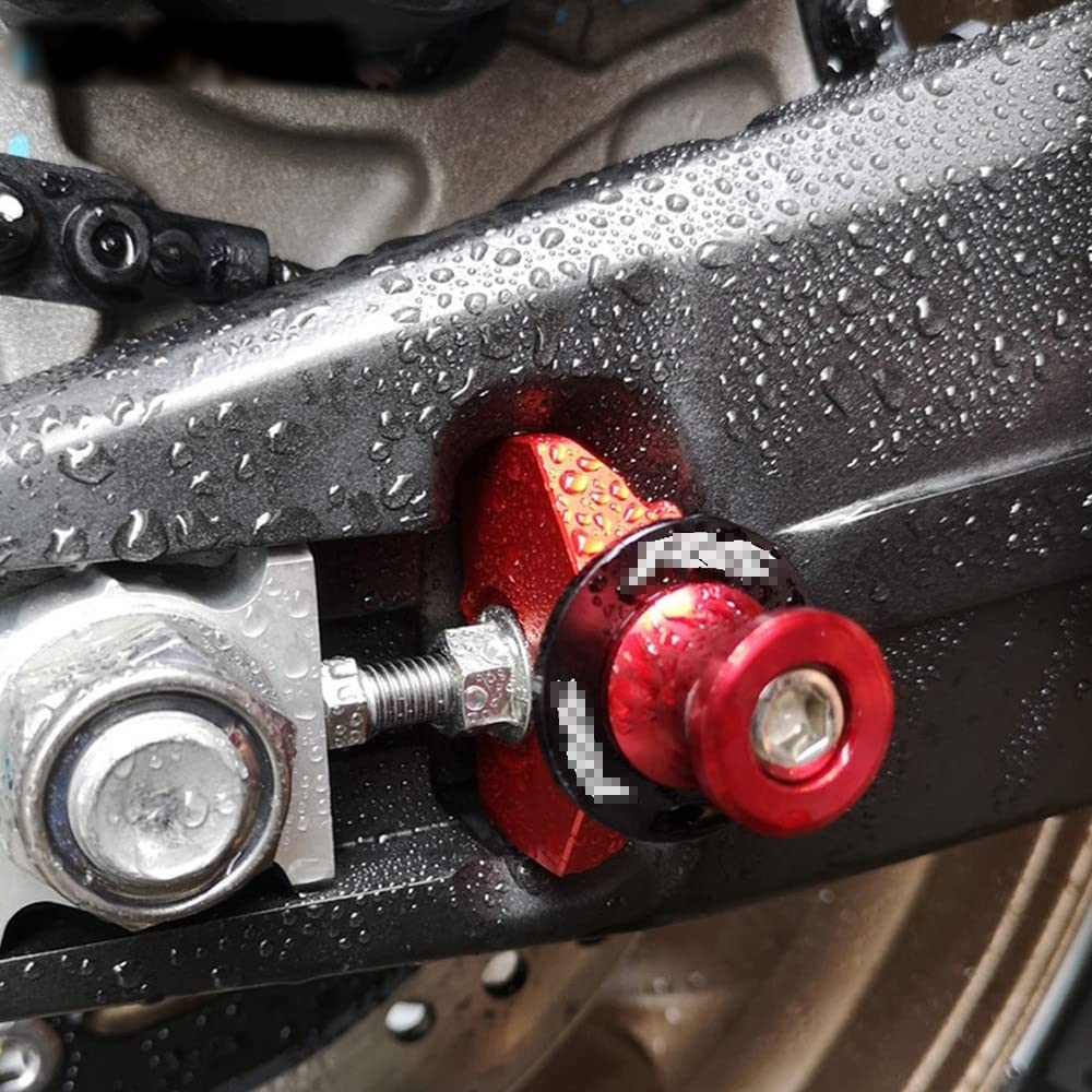 Bobines Stand Bras Oscillant Suzuki GSX-R 600 750 1000 - Curseurs CNC Alliage Noir
