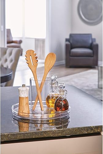 Miniatura 2 de iDesign 79610 Ariel - Plataforma giratoria de plástico sin BPA Lazy Susan, organizador de almacenamiento para encimeras y armarios, 11.5 x 11.5 x