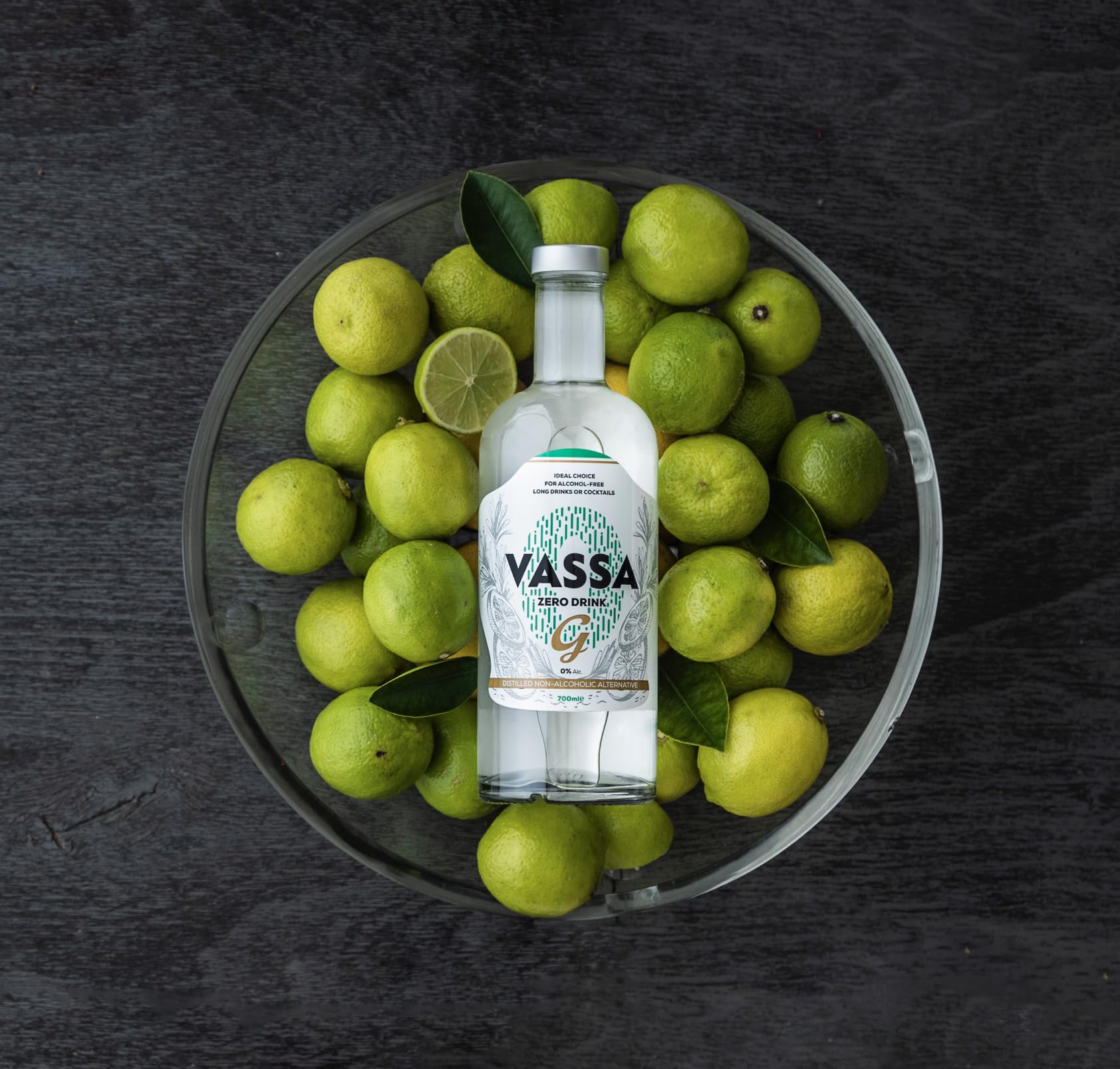 VASSA Zero G, destilado sin alcohol 700 ml, ideal para cócteles de ginebra sin alcohol y tragos largos, alternativa sin alcohol para la ginebra tradicional, ingredientes 100% naturales