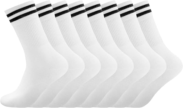 Smart Sir calcetines hombre,calcetines deporte mujer,calcetines deporte hombre(Pack de 4),calcetines hombre algodon blancos tennis,cómodos y cálidos - 4