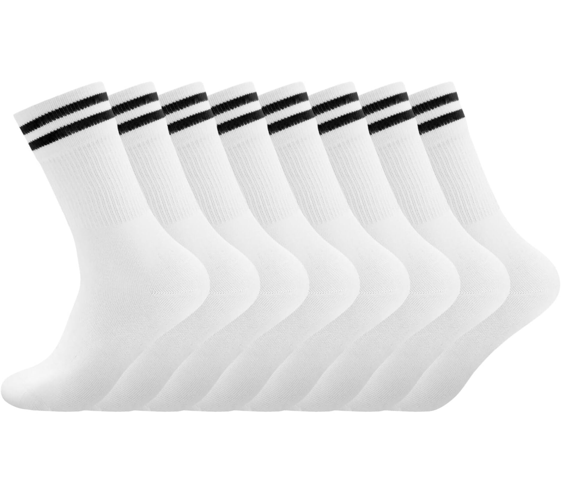 Smart Sir calcetines hombre,calcetines deporte mujer,calcetines deporte hombre（Pack de 4）,calcetines hombre algodon blancos tennis,cómodos y cálidos - 5