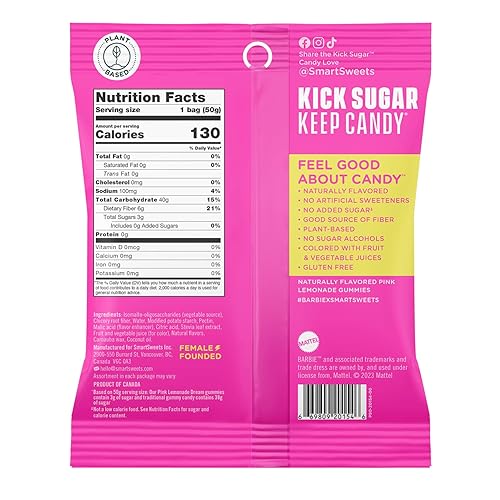 Miniatura 67 de SmartSweets Sour Blast Buddies, caramelo con bajo contenido de azúcar (0.11 oz), bajo en calorías (100), sin edulcorantes artificiales, a base