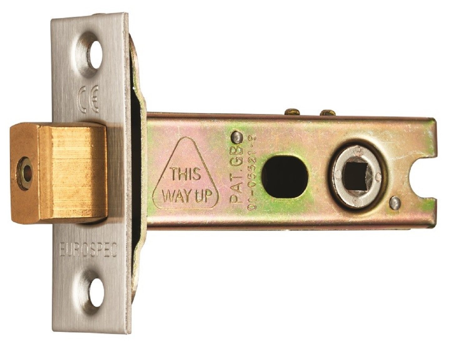 Eurospec Carlisle Brass Heavy Duty Eurospec 2.5" (64Mm) Tubular Bathroom Dead Bolt Tld5025eb/Sss