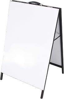 FixtureDisplays® 24 X 39" A-Frame White Board with Handle Menu Board Dry Erase Sidewalk Advertising Sign Store Promotion Message Stand 1134-FBA