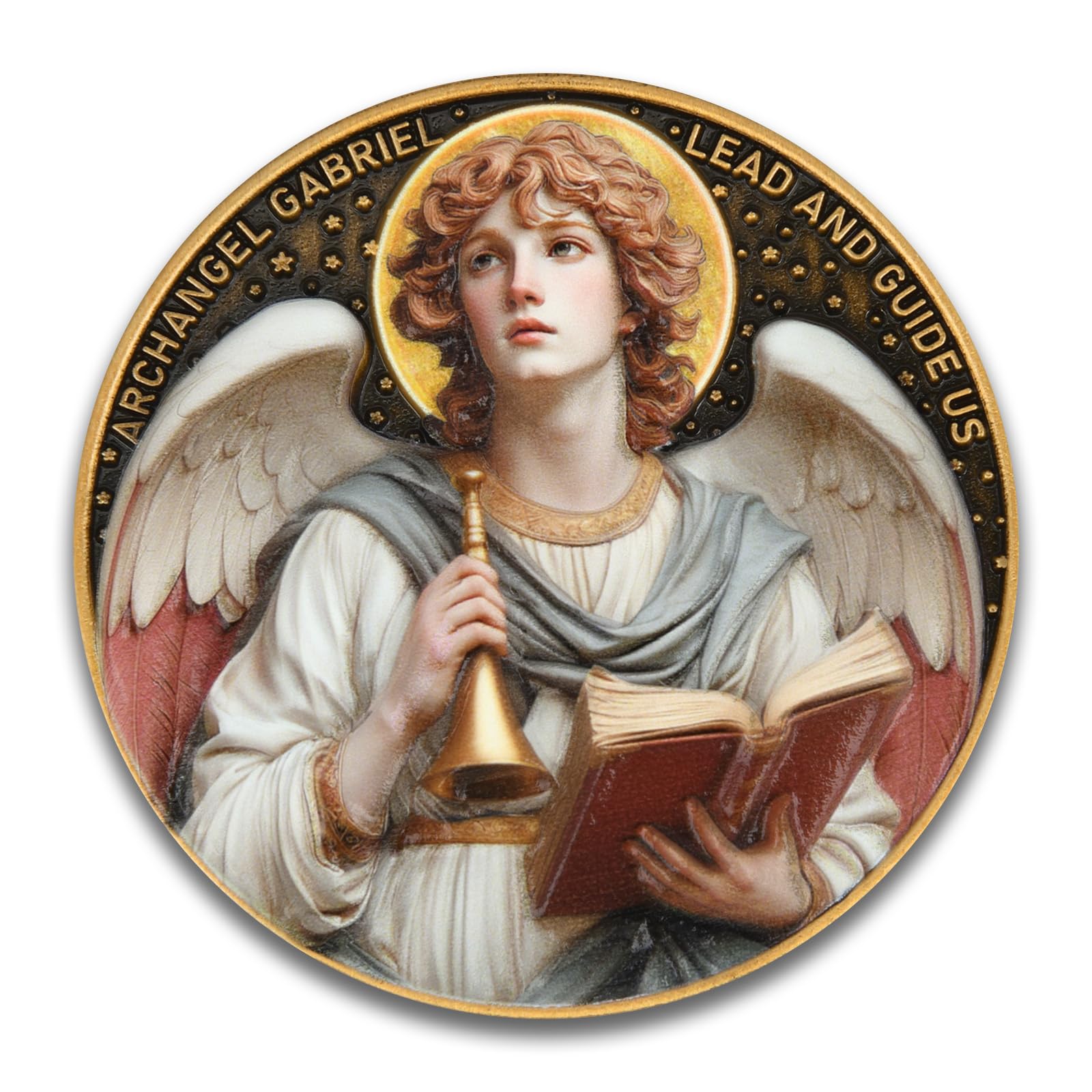 Archangel Gabriel Prayer Coin - Divine Messenger -1 Archangel Gabriel Prayer Coin - Divine Messenger -1