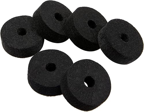 Miniatura 6 de 18 piezas de platillos Yootones Fieltros de embrague Fieltros de copa Hi-Hat Fieltros de copa Platillos Tuercas de ala de platillo y juntas de metal