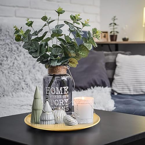 Miniatura 6 de 8 bandejas redondas doradas de 9 pulgadas, bandejas de postre de acero inoxidable, bandeja de barra para encimera, bandejas de perfume para tocador,