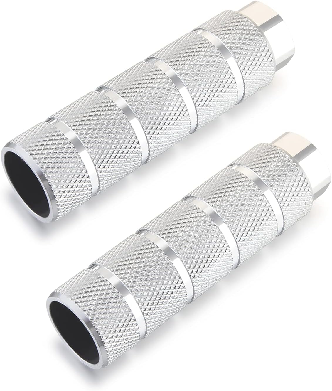 Dromedary 2 PCS Silver 3/8 inch 26 Teeth Aluminum Alloy Bike Pegs