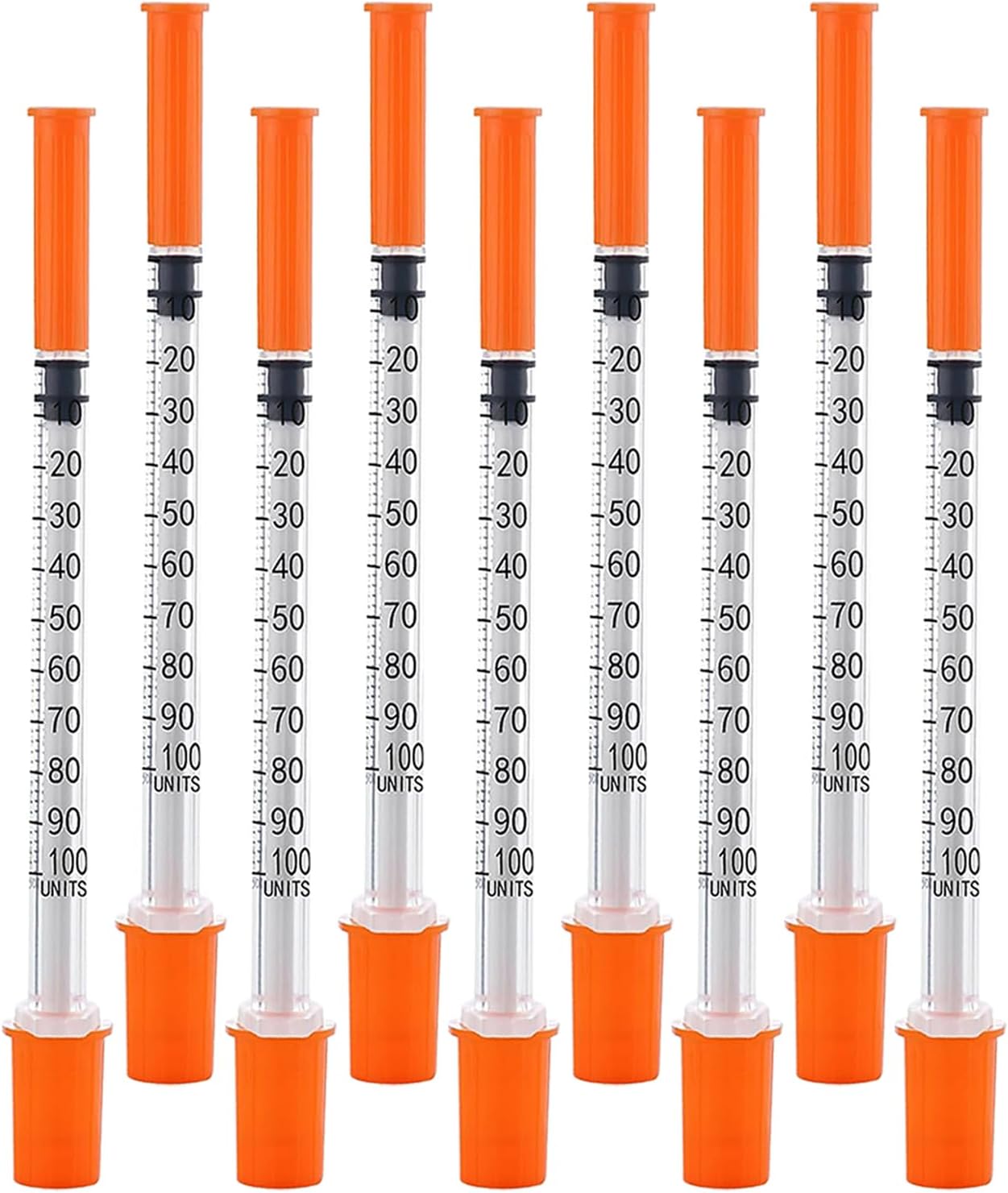 100PACK 1ML Syringe with 30G 1/2" (13mm) Needle, Individually Wrapped Lab Supplies (1CC 30G 1/2"-100PACK)
