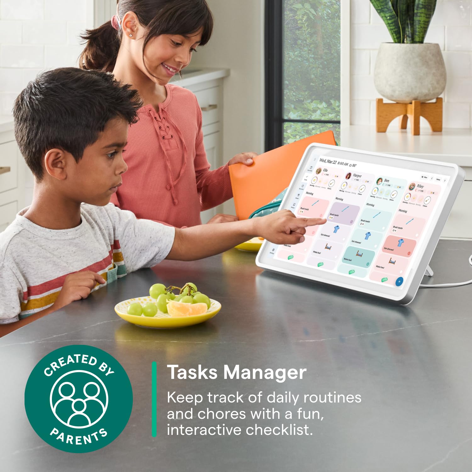 Skylight Calendar 2 - 15-inch Full HD Touchscreen Digital Calendar Featured on Wirecutter - Wall Planner & Interactive Chore Chart Smart Family Organizer 16GB Storage Wi-Fi Wall Mount Include product thumbnail 6