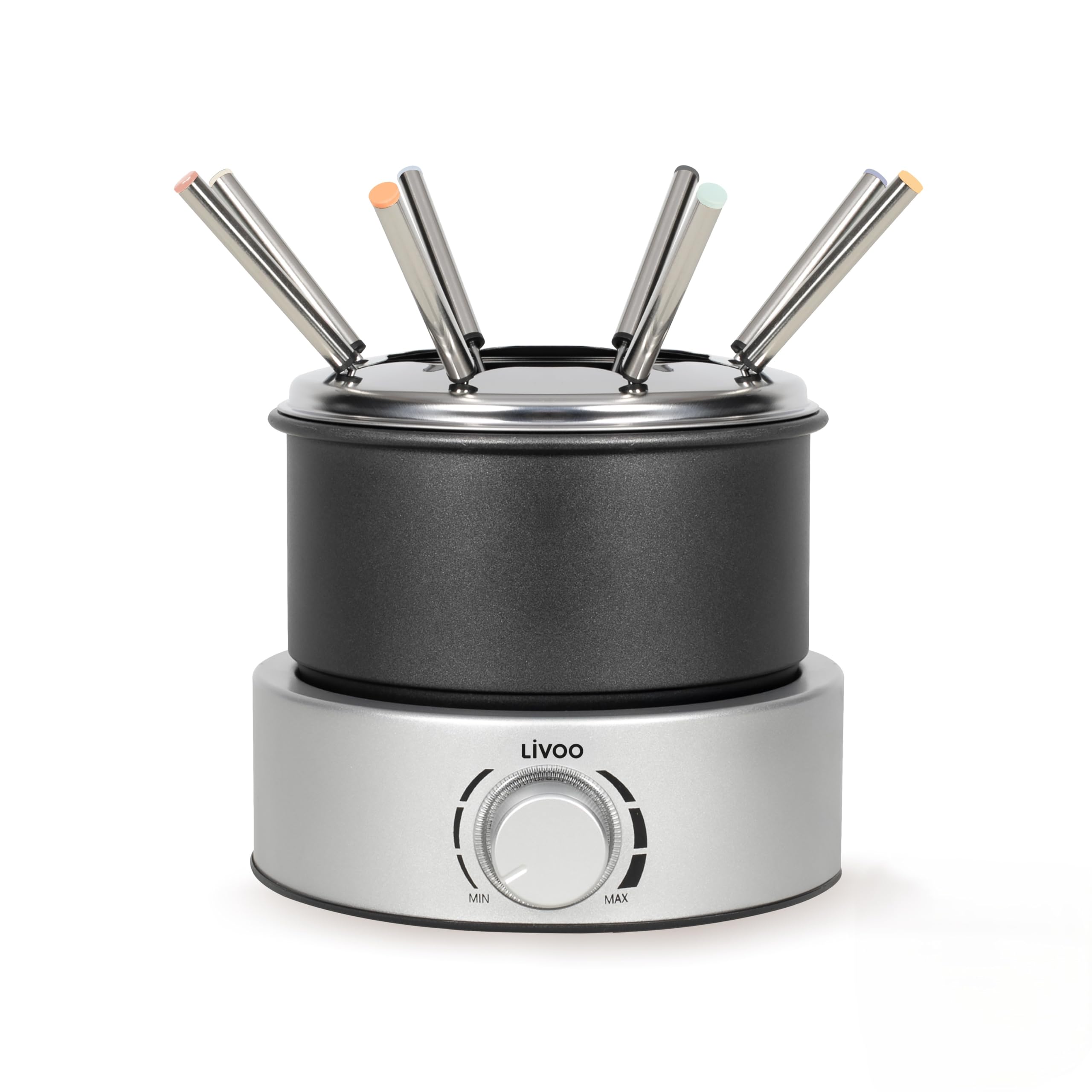 Livoo DOC333 Elektrisches Fondue-Gerät 800 W 2,4 l 8 Personen Schwarz