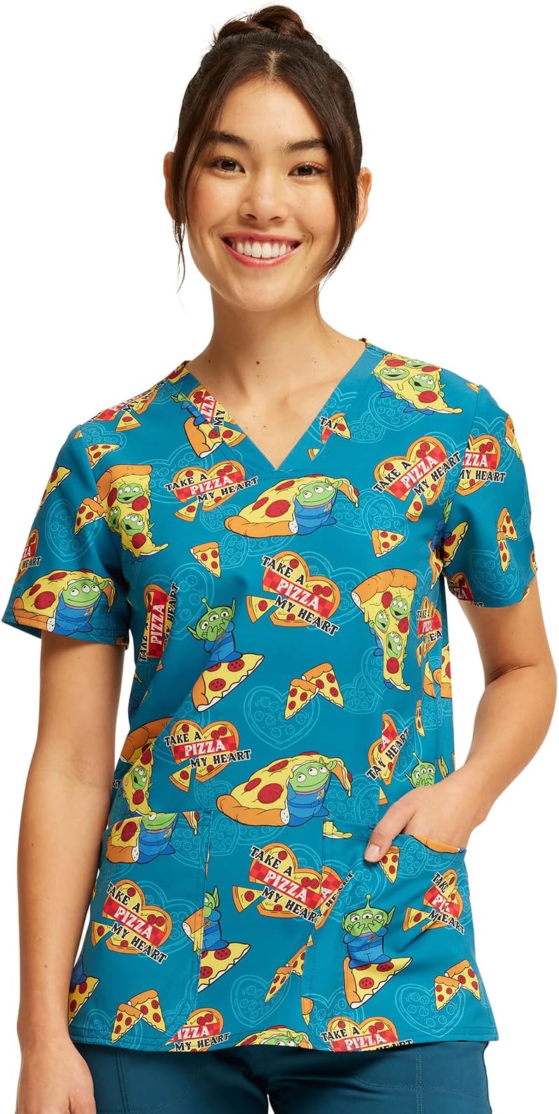 Tooniforms Nurse Gifts Women Scrubs Top V-Neck TF738