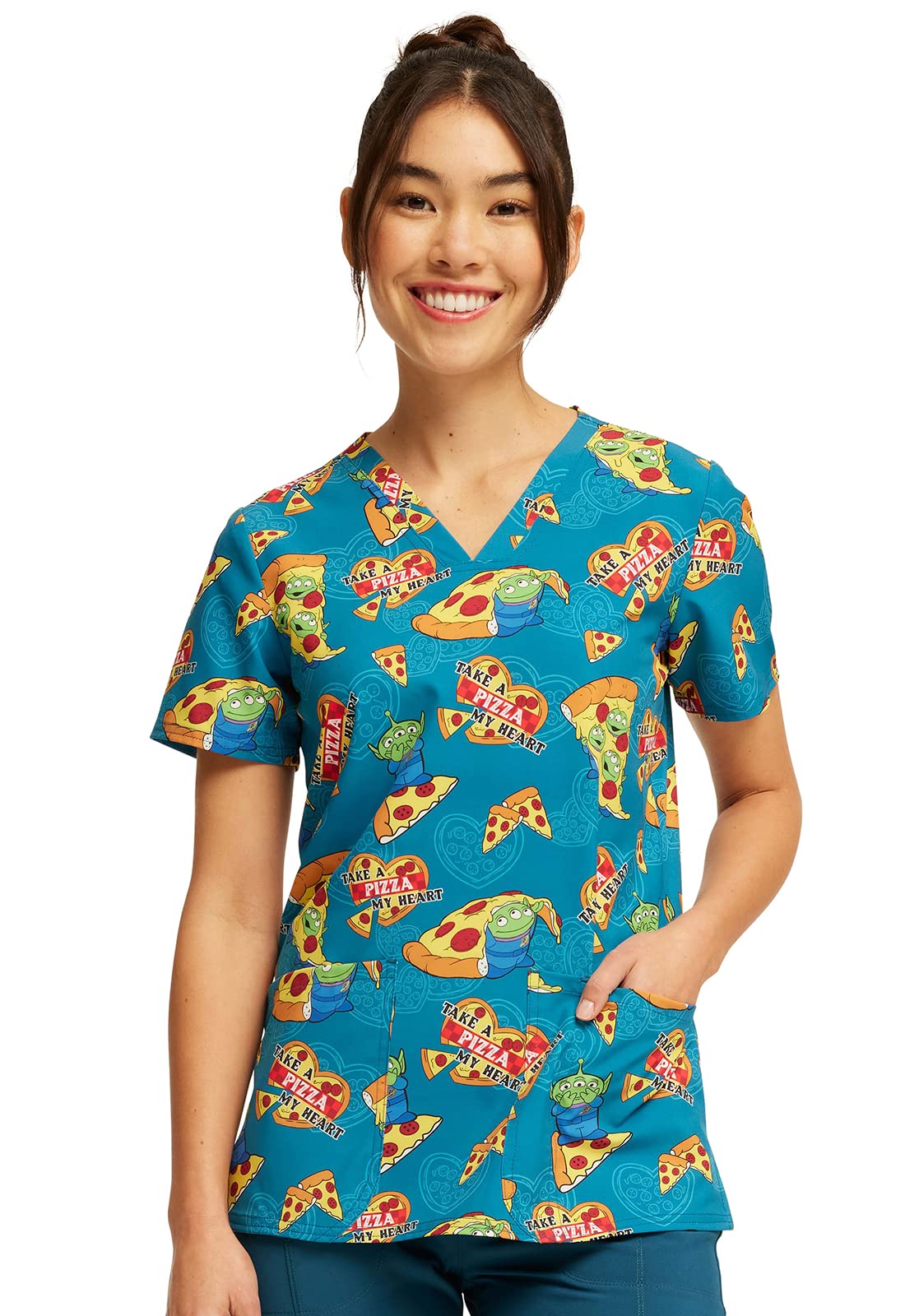 TooniformsNurse Gifts Women Scrubs Top V-Neck TF738