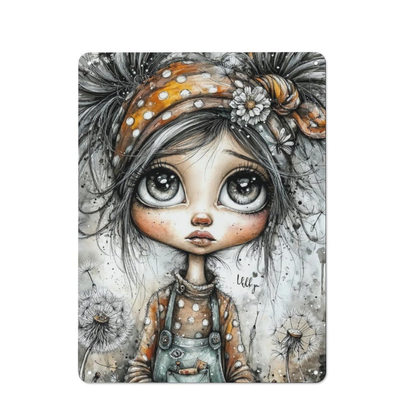 Junmoney Dandelion Dreams For Garden Room Or Summerhouse, Vintage Tin Sign 40X30cm, For Display In Garden Rooms And Summerhouses
