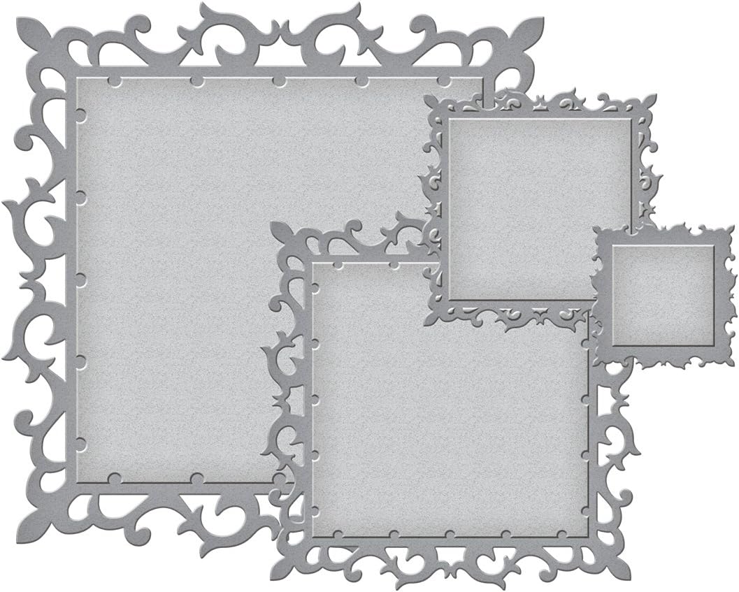 S4-318 Nestabilities Fleur de Lis Squares Etched/Wafer Thin Dies