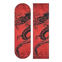 Vista 5 de China Dragon Skateboard Grip Tape 10 "x 40" Burbuja Impermeable Skateboard Grip Tape Sheet Antideslizante Griptape para Skateboard Longboard