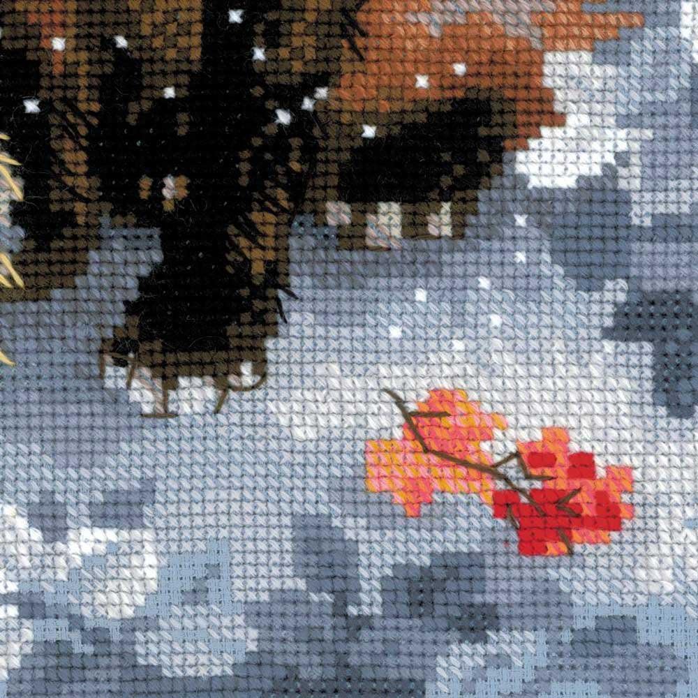 RIOLIS - Fox 1510, Cross Stitch Kits 8,27" x 11,81", Cross Stitch Kits for Beginners & Advanced, Crossstitching Kit Adult, Embroidery Counted Stitching Kit