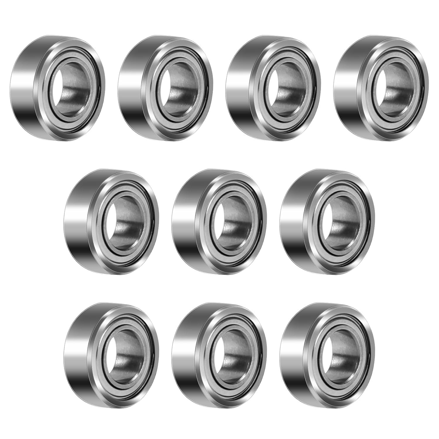 10er-Set Miniatur-Rillenkugellager 685ZZ – 5x11x5 Mm, Doppelt Abgeschirmt, Aus Lagerstahl