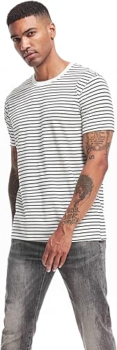 Miniatura 3 de VEIISAR Camiseta de algodón elástico suave con cuello redondo para hombre