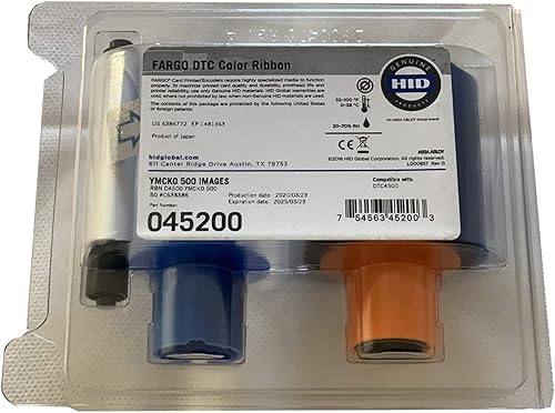 45200 Fargo 45200 YMCKO - Cinta a todo color para DTC4500 Series ID 45200