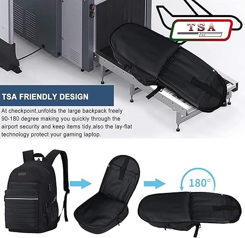 Miniatura 7 de KEOFID Mochila de viaje antirrobo para hombres y mujeres, moda para mujeres, mochila informal para la universidad, Negro -, X-Grande, Mochila de moda