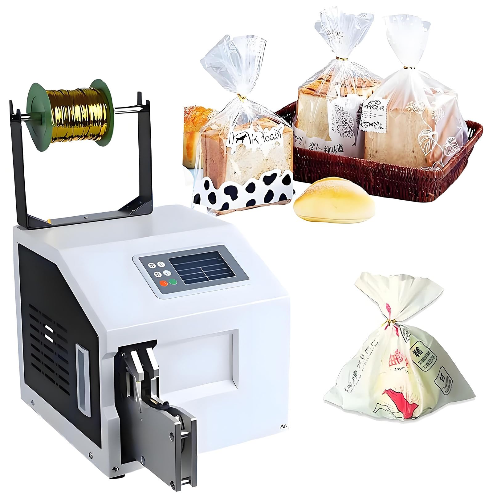 Yniyujkl A Utomatic Wire Sealing Machine For Bundling Nd Bag Closure,