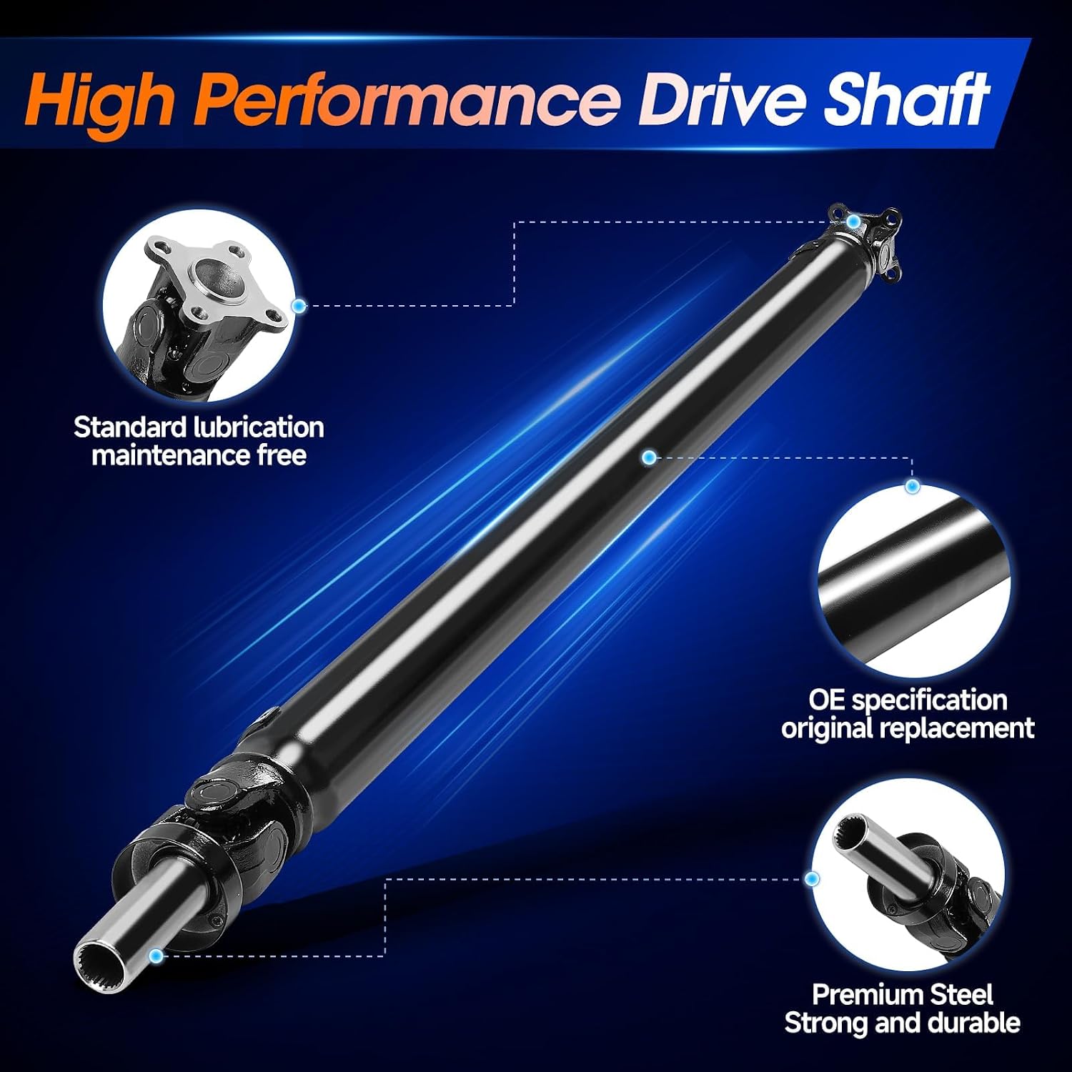 Rear Drive Shaft Prop Shaft Driveshaft Assembly Fit for Toyota 4Runner 2003-2020 V6 4.0L RWD, Replace# 936-772, 371103D510