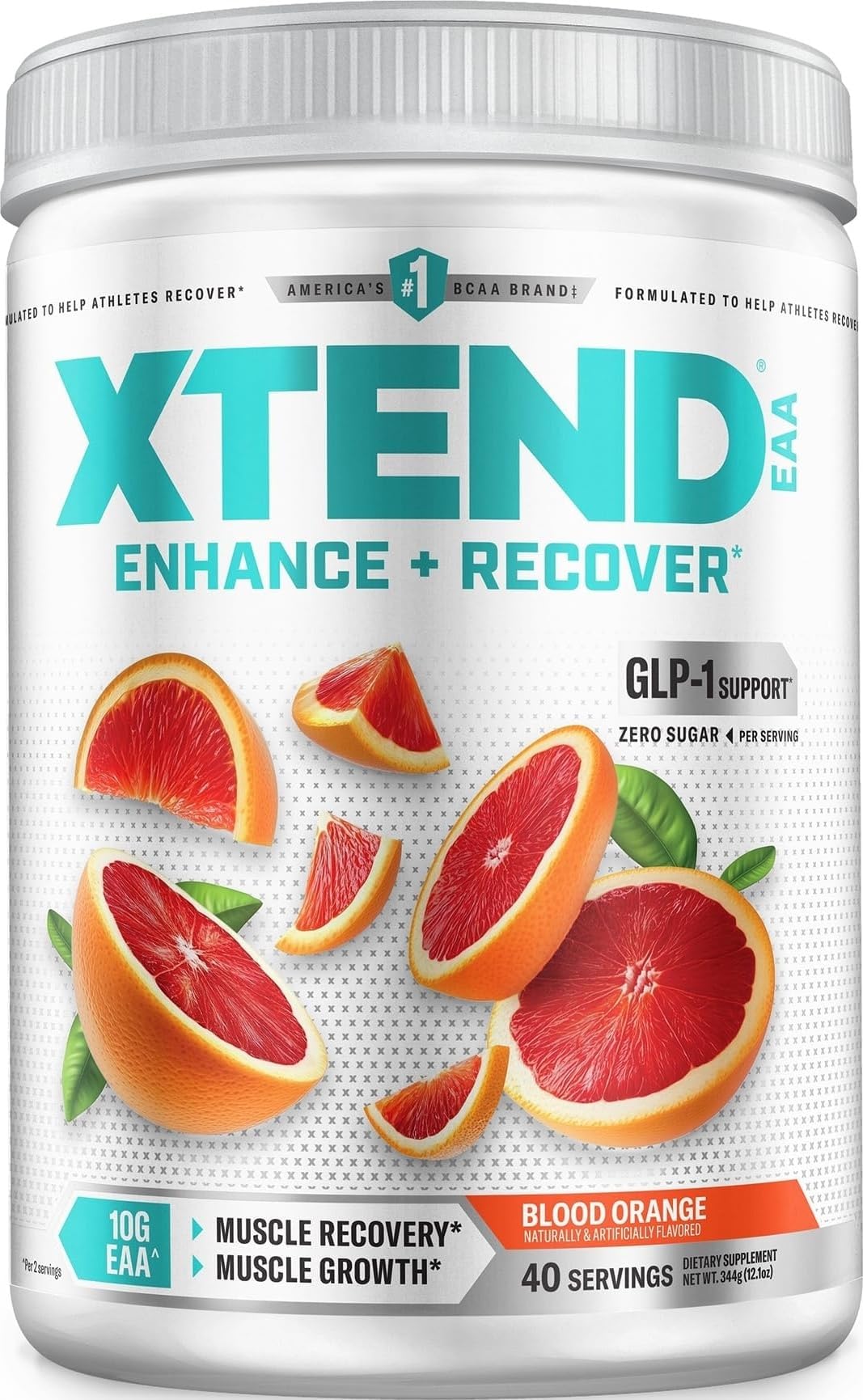 Xtend EAA + BCAA Powder with Zero Sugar, 10g EAAs, 40 Servings