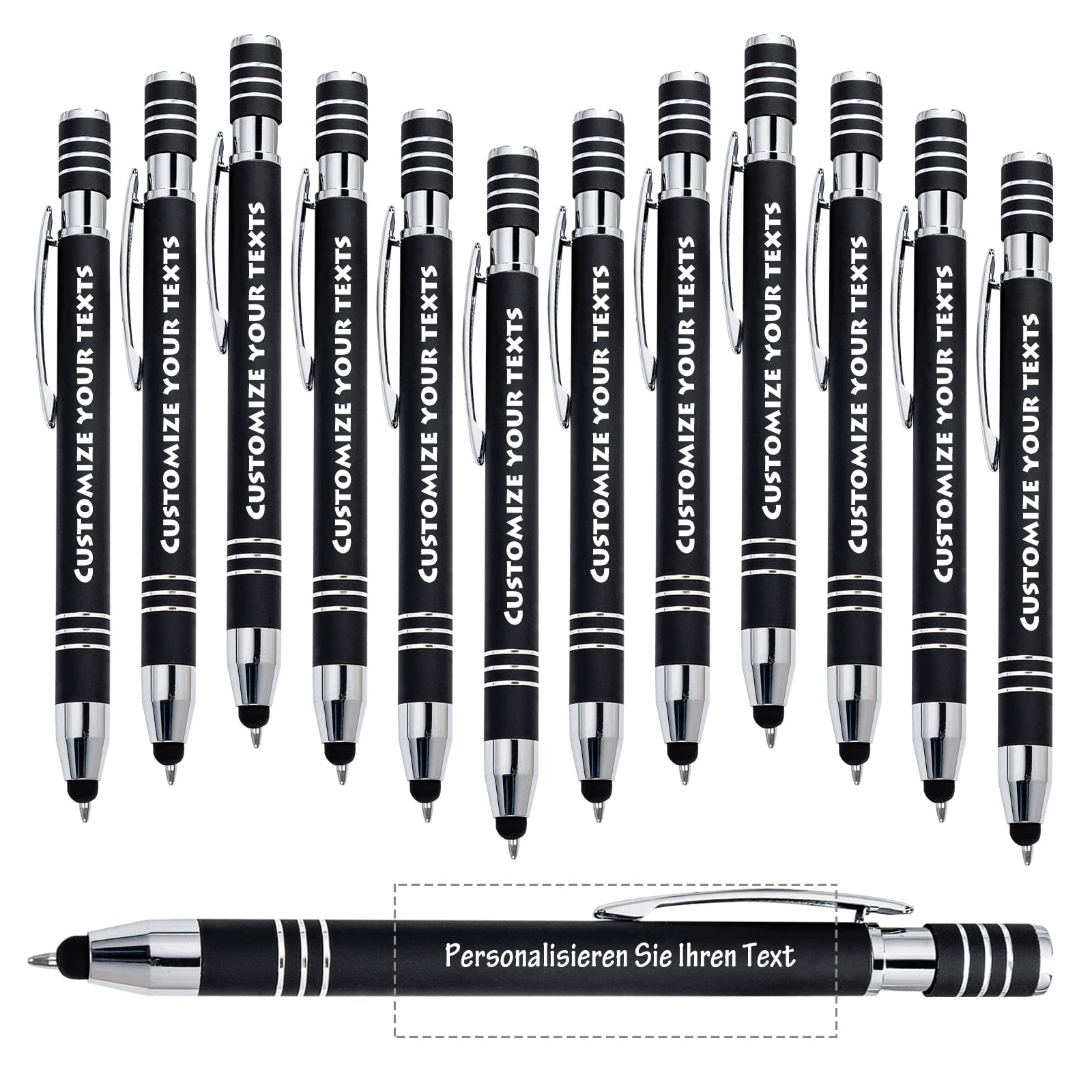 Angry Egg Boy Up to 500 pcs Optional, Custom Ballpoint Pens Touch Screen Pens, Promotional Advertising Pen, Personalize Your Custom Text Message, Business Gift