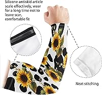 Vista 60 de CLOHOMIN Mangas para brazos, protección solar, mangas de compresión, cubierta de tatuaje para mujeres y hombres, manga deportiva atlética refrescante