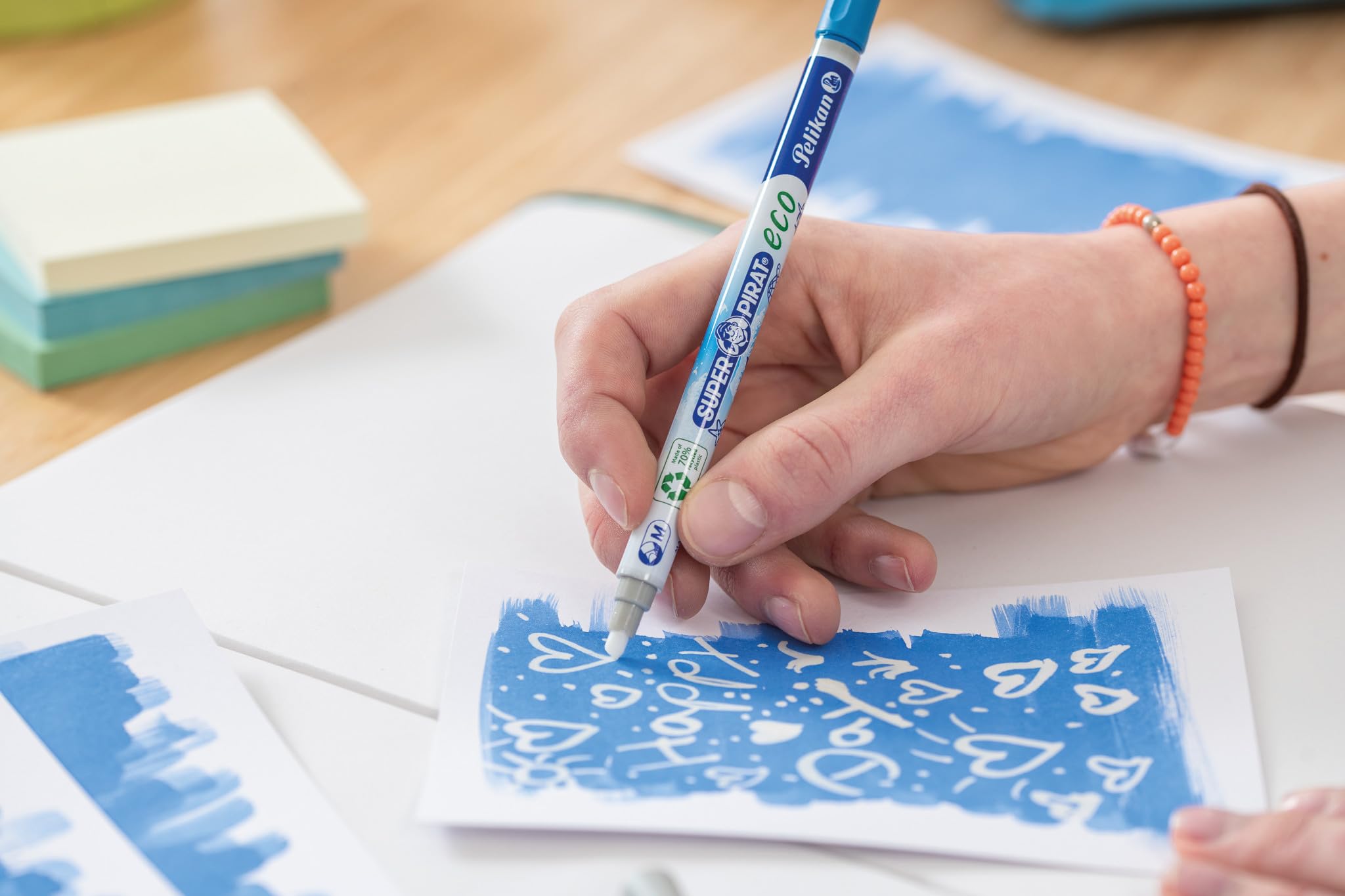 Pelikan Super Pirate Eco Ink Eraser, ancho de línea M (multipunta), eliminador de tinta para borrar y sobrescribir, paquete de 2