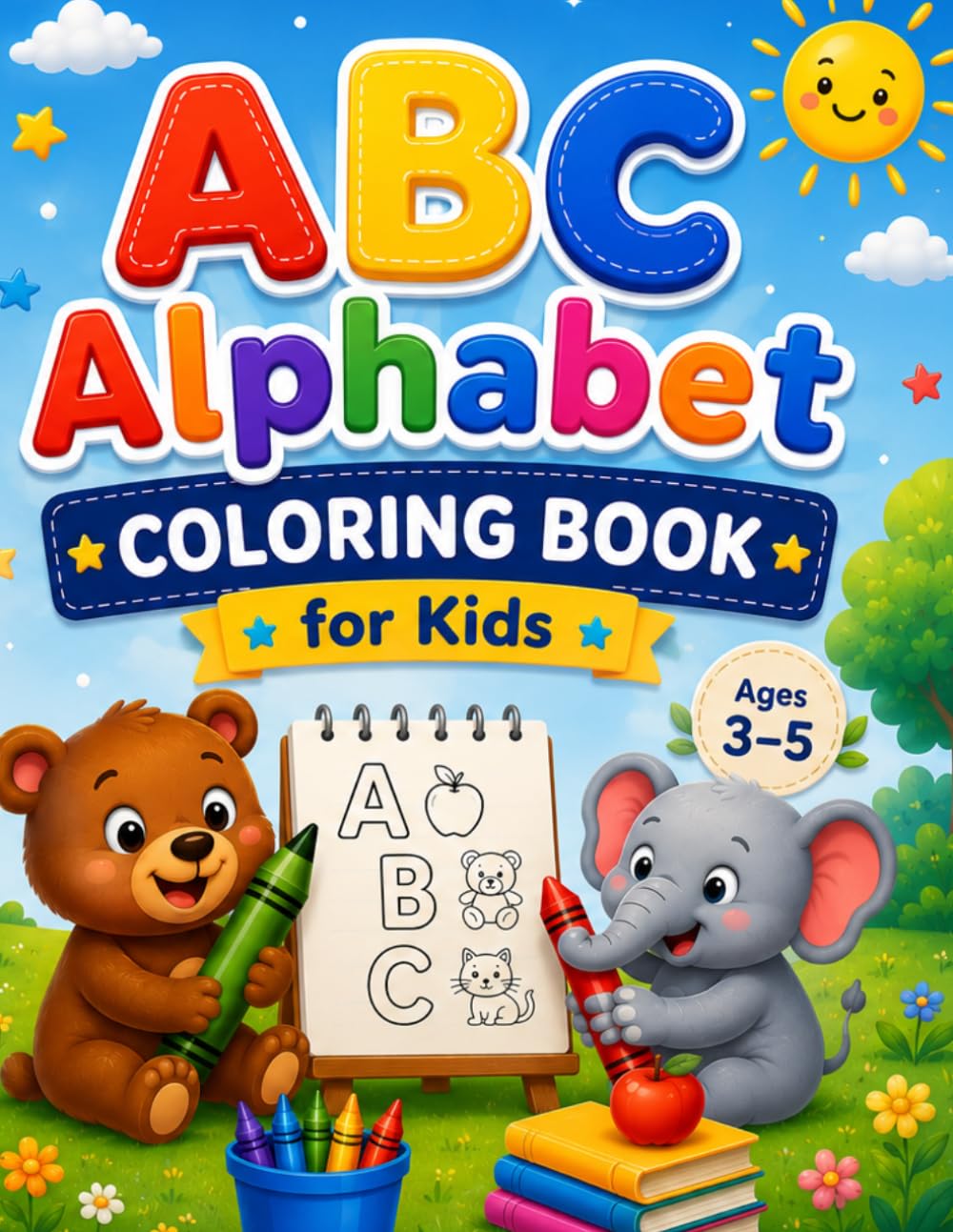 ABC Alphabet Coloring Book for Kids Ages 3–5: A Fun Way to Learn the ABCs Through Coloring.