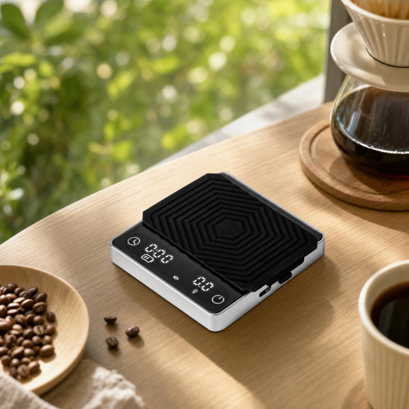 Mini-Kaffeewaage präzise Kaffeewaage mit Timer flach waage für Kaffeeliebhaber, Kaffeebereitung