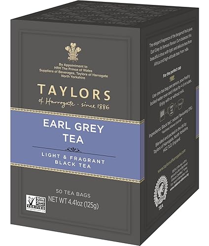 Taylors of Harrogate Earl Grey, 50 Teabags - Earl Grey - 50 Count (Pack of 1)