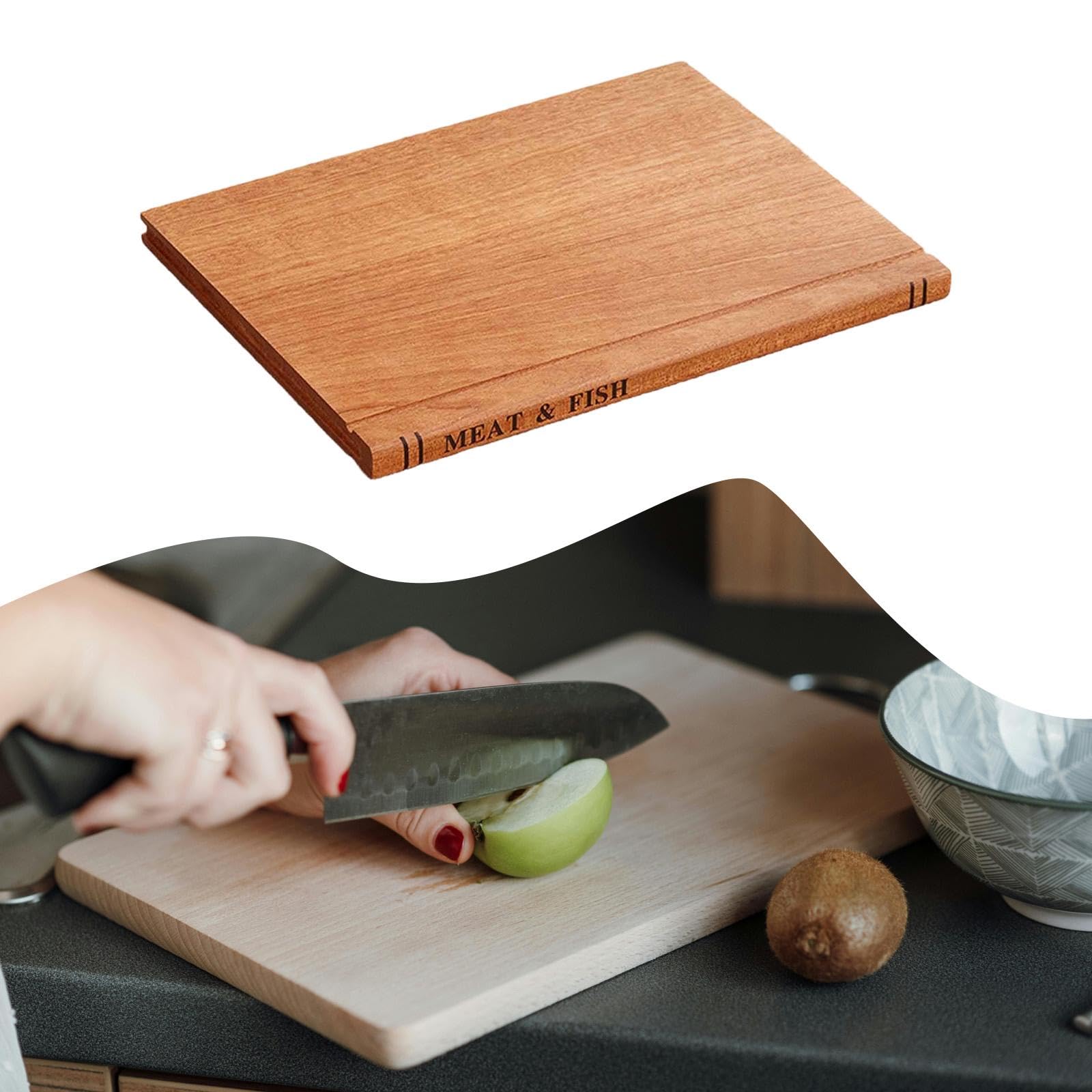 3 Piezas Tabla de Cocina de Madera Tabla para Cortar Rectangular Placa para Fácil de Limpiar Tabla de Presentación para Quesos Y Embutidos Di, Style a, Individual