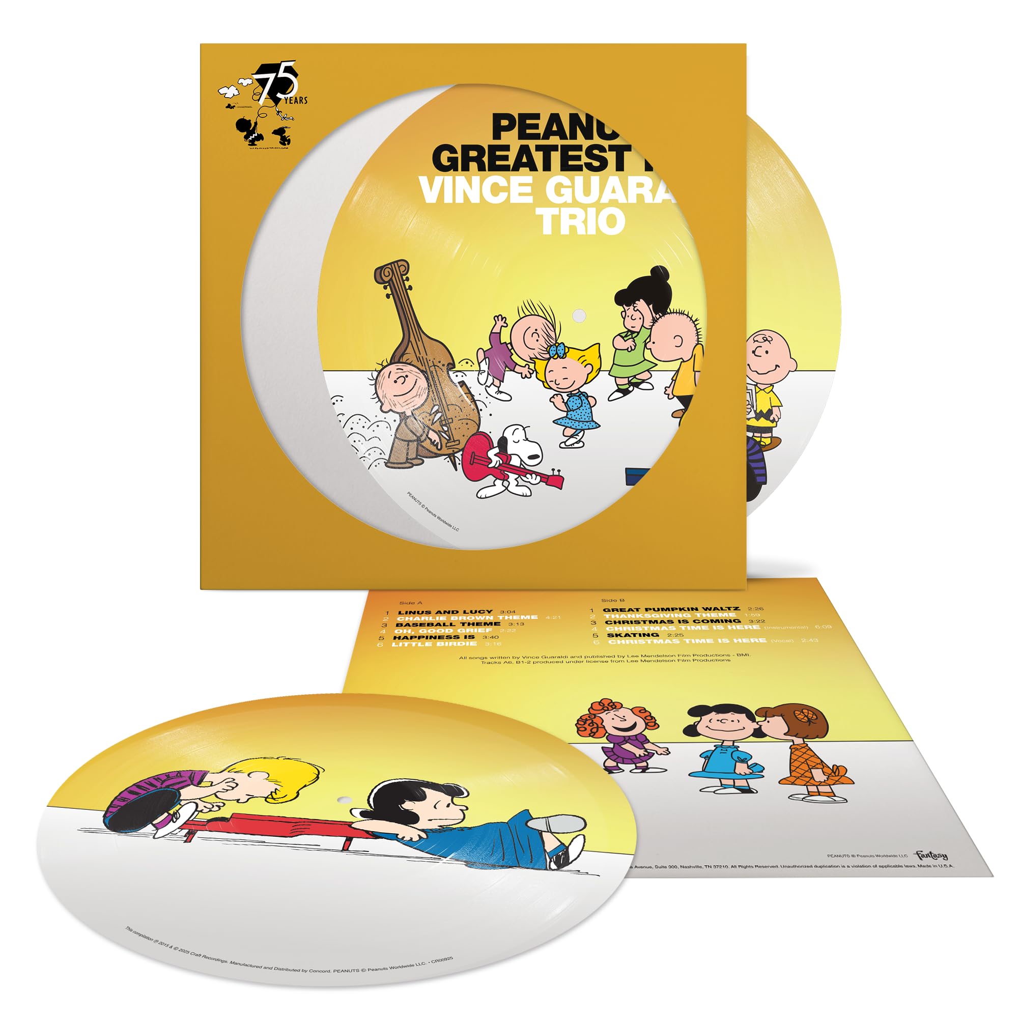 VINCE GUARALDI TRIO - Peanuts Greatest Hits (75th Anniversary Edition) - LP