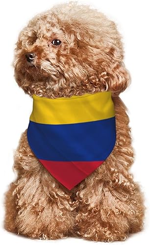 Miniatura 7 de Bufanda para perro con bandera de Colombia, bandana para mascotas, baberos para mascotas