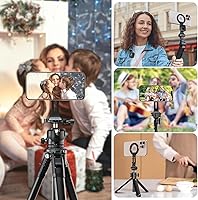 Vista 7 de elitehood Soporte para trípode Magsafe de aluminio, soporte de teléfono compacto para trípode con placa de liberación rápida Arca Swiss y adaptador