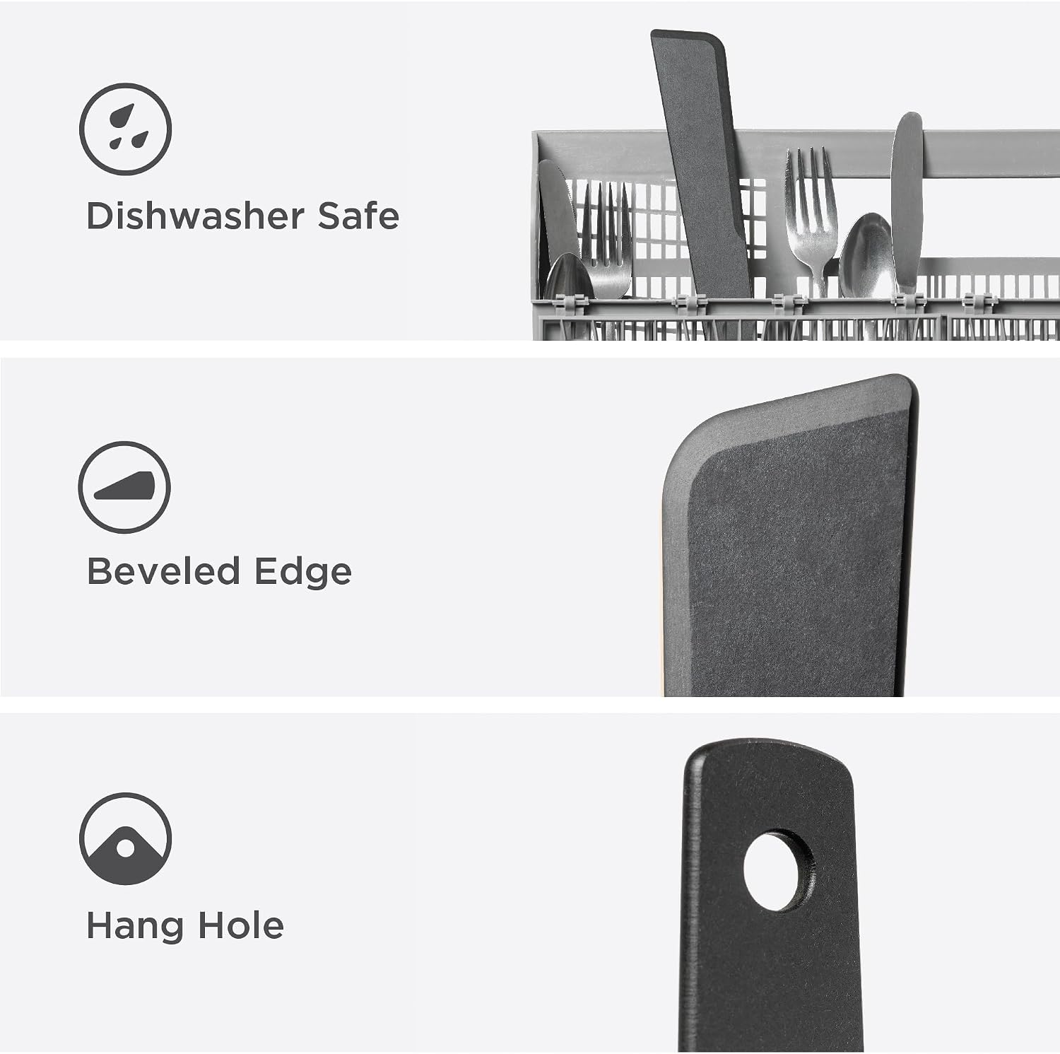 Epicurean Cool Tool - Multipurpose Spreader, Scraper, Spatula and Stirrer, Slate image 3