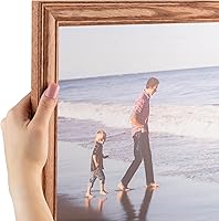 Vista 1 de Marco negro en madera de roble rojo. 1.25 in de ancho.