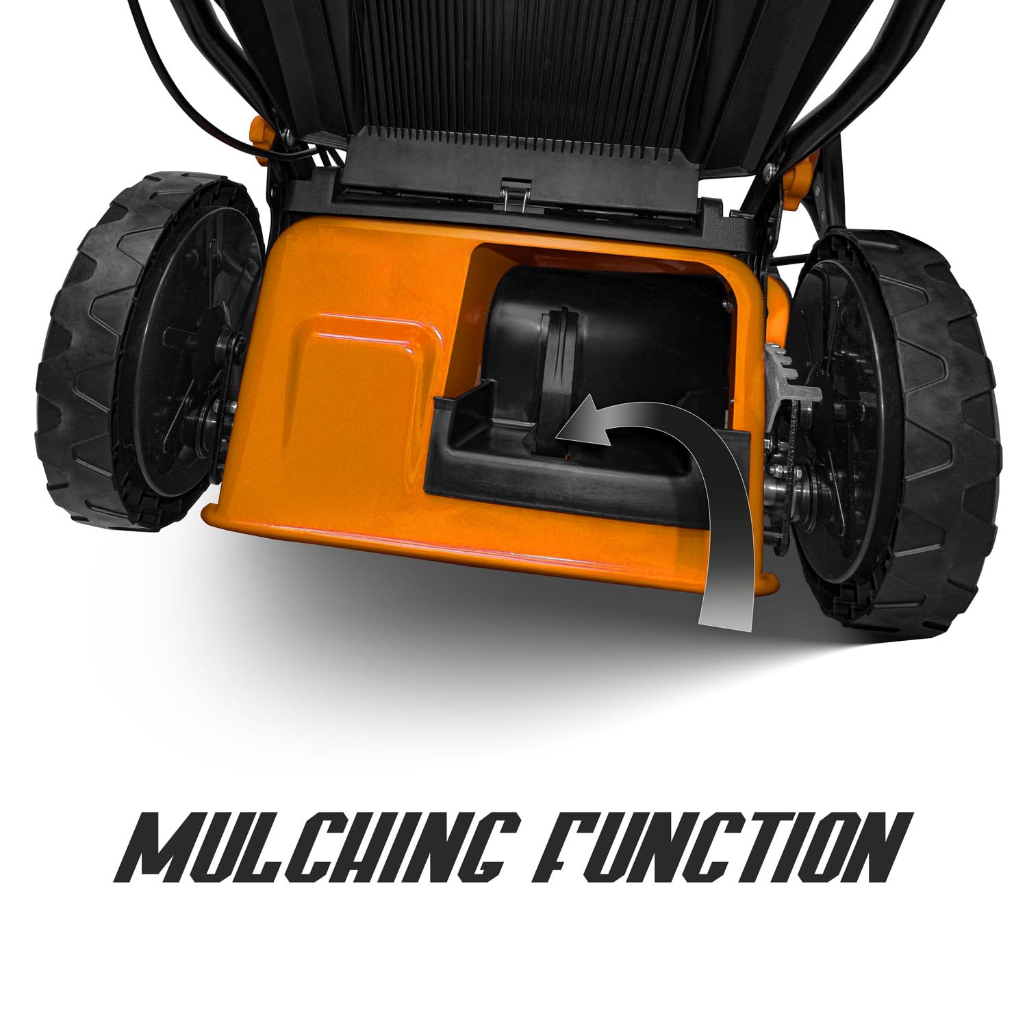 Boudech® Cortacésped autopropulsado 225cc 5.2hp OHV 4 Tiempos con e-Start Mulching 4en1 520mm de Ancho de Corte