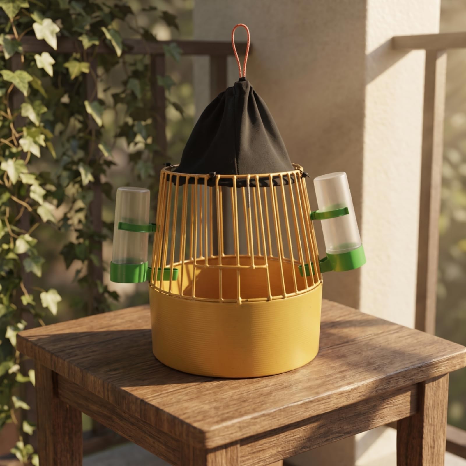 Gabbia con Gancio Curvo da Appendere, Oro, Oro